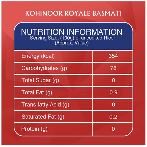 Kohinoor Basmati Rice - Royale, Authentic Biryani, 500 grams